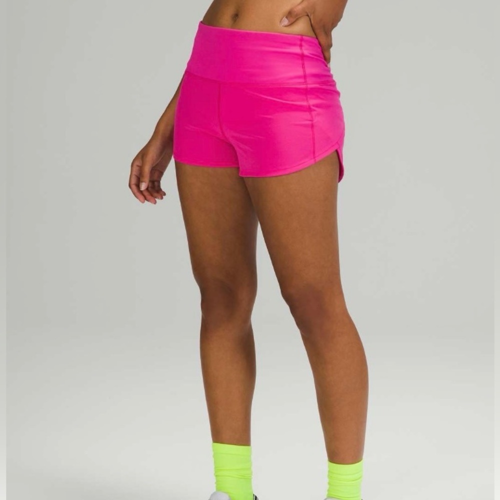 Lululemon Speed Up High-Rise Shorts 4” – Sonic Pink, Sz 12 Like New! Retired - Picture 2 of 7
